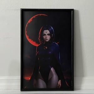 Teen Titans Raven Art pinup girl Poster